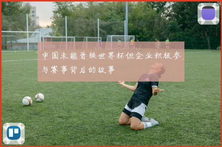 中国未能晋级世界杯但企业积极参与赛事背后的故事