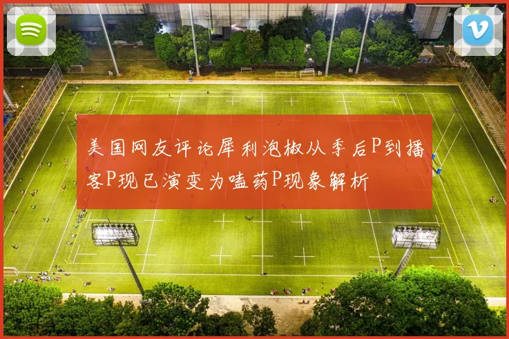 美国网友评论犀利泡椒从季后P到播客P现已演变为嗑药P现象解析